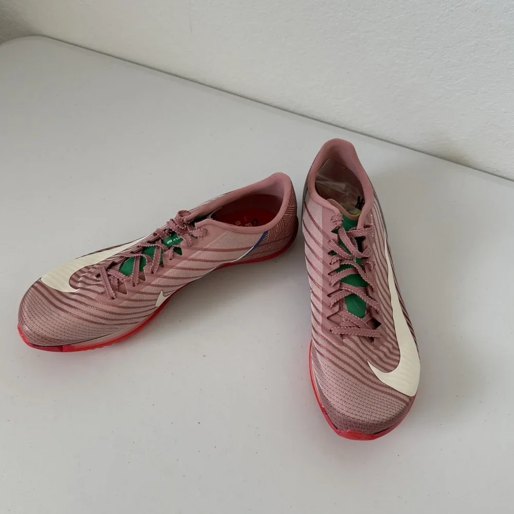 Nike Air Zoom Maxfly 2 Pink Flyweave Track Spikes HQ2058-600 NBY Men Size 8